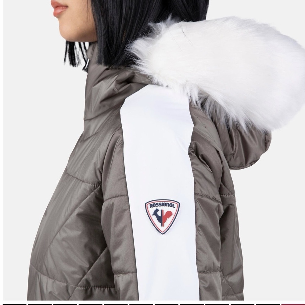 Rossignol Women's Ventina Bomber Ski Jacket with White Faux Fur Hood